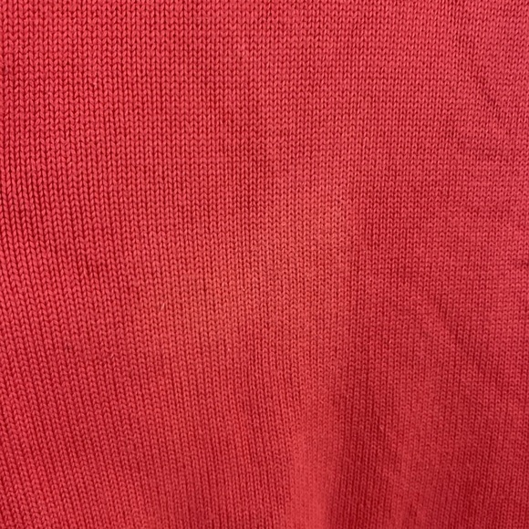 Vintage Lands’ End Drifter Sweater 100% Cotton in Medium Pink Size L - Picture 3 of 6